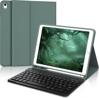 FARYODI iPad 10.2 Védőtok Bluetooth Billentyűzettel - 7/8/9. Generációs iPad, iPad Pro 10.5, Air 3 Kompatibilis, Sötétzöld 1