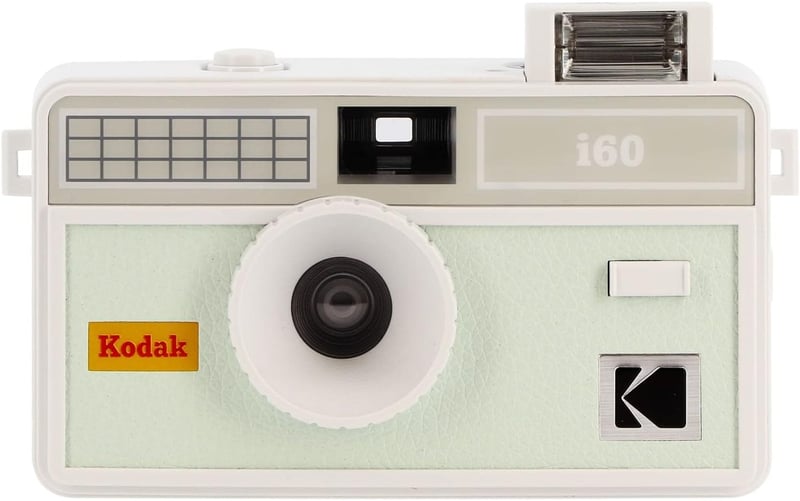 Kodak i60 újrahasználható retro fényképezőgép, beépített vakuval - zöld