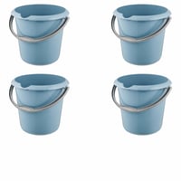Vedro keeeper Mika s odmernou stupnicou a ergonomickou rukoväťou, 10 l, Nordic Blue, súprava 4 ks (neúplná súprava) 2