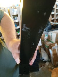 Picioare masă de dining în formă de Y vidaXL, oțel, negru, 140x60x73 cm, picior de masă ușor deteriorat — ciobit (stare: vezi a 2-a imagine) 2