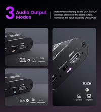 Avedio Links 4K HDMI Audio Kinyerő - PS5, XBOX, Fire Stick Kompatibilis 6
