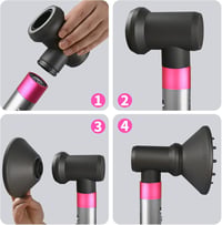 Dyson hajszárító kiegészítő szett: diffúzor, adapter és légterelő 7