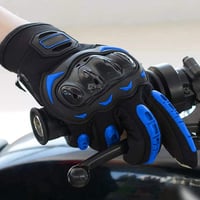 Kék-fekete XXL Motoros Kesztyű - Ütésálló, Lélegző, Unisex 3