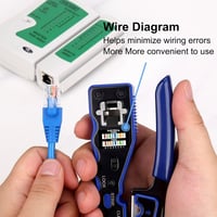 Brileine RJ45 Krimpelő Készlet Cat5e Cat6 Hálózati Kábelekhez 5