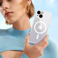 iPhone 13 MagSafe-kompatibilis ütésálló tok kameravédővel, fehér 9