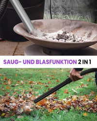 VANPORE 20L Hamuporszívó Kandallóhoz - 1200W Nagy Szívóerő, Görgős Talppal, Kandalló, Pellet Grill, Sütő és Tűzrakóhely Tisztításához (Lila) 5