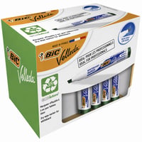 BIC Velleda 1751 Ecolutions táblamarker zöld vágott hegyű 9 db fehértáblához alacsony szagú szárazon törölhető 1