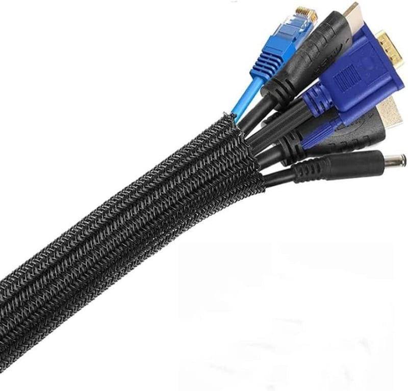 Fekete 3m-es Öntapadós Kábelrendező, 13-21mm Átmérőhöz