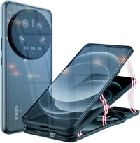 Xiaomi 14 Ultra mágneses tok - 360°-os védelem, alumínium keret, fekete 1