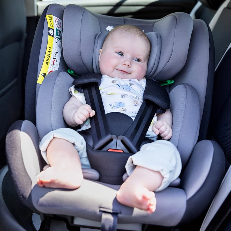 Bebeconfort EvolveFix Plus i-Size 360° Forgatható Autósülés, 0-12 Év, 40-150 cm, ISOFIX, 10 Fejtámla Pozíció, Oldalvédelem, Fekete