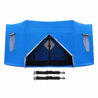 Cort pentru trambulină LengSuaa, impermeabil, cu protecție UV, copertină rotundă de umbrire, pentru petreceri în aer liber — Fără tijă de susținere (stare: vezi a 2-a imagine) 1