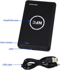 Dongyang érintésmentes kártyaolvasó és másoló - 125KHz/13,56MHz, USB, T5577 támogatással 5