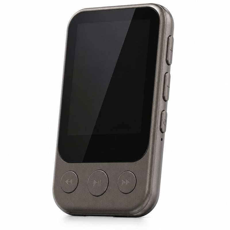 MP3 prehrávač ODEJOI 64 GB, Bluetooth 5.3, s klipom, dotykovou obrazovkou, vstavaný — neúplné príslušenstvo (stav: pozri 2. obrázok)