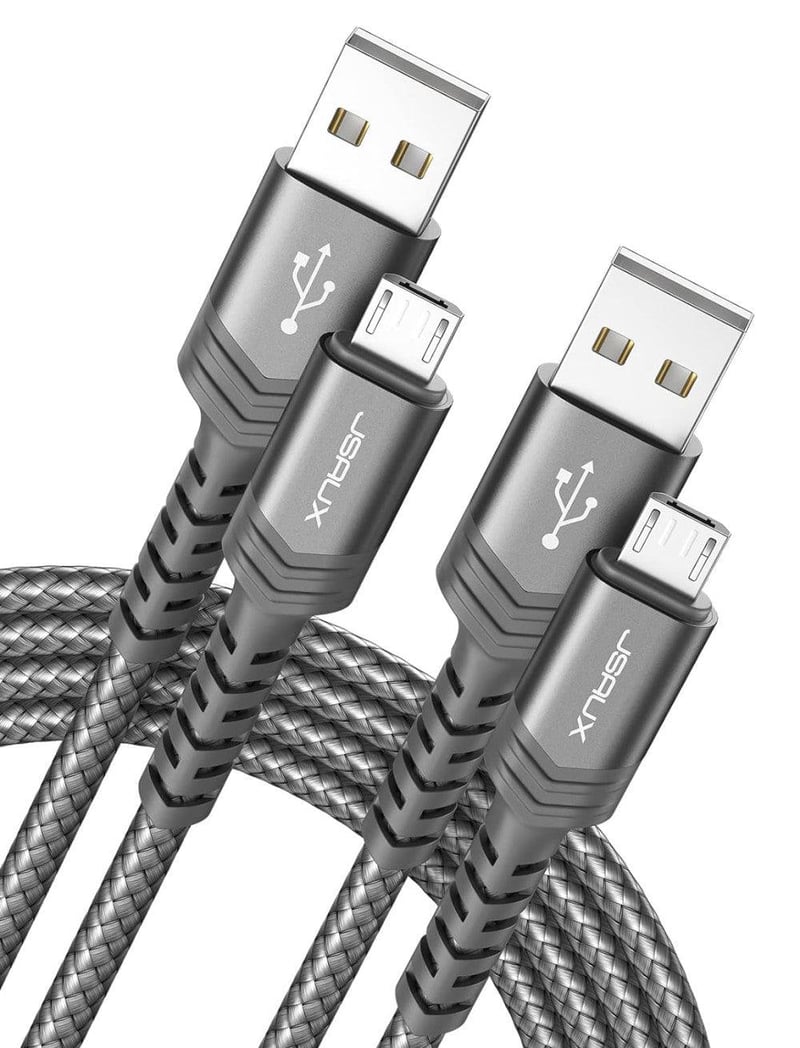 JSAUX Mikro USB Kábel Szett 2m 2db Szürke