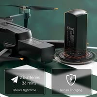 CHUBORY A68 WiFi FPV Drón Kezdőknek HD Kamerával, Kefenélküli Motorral, Automata Lebegéssel, 3D Flip Funkcióval, 2 Akkumulátorral és Hordtás 4