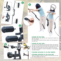 DD&Qarchery Visszahajló Íj Szett Kezdőknek és Felnőtteknek 30-40lb Jobbkezes Vadászíj Alumínium Markolattal és 12db Nyílvesszővel Kék 7