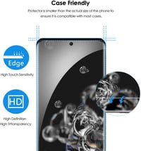 Samsung Galaxy S22 5G kék ütésálló tok + 2db üvegfólia 8