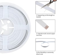 Aroidful 5 darabos RGB LED szalag csatlakozó és 10m kábel készlet 4