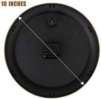 Plumeet 25cm-es Klasszikus Retro Falióra - Csendes, Elemmel Működő, Arab Számokkal 8