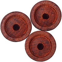 Butoane Alnicov din Lemn pentru Chitară - 3 bucăți, Butoane de Potențiometru din Lemn Roșu pentru LP/Stratocaster 3