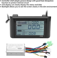 Fyearfly E-kerékpár vezérlő szett - 36V/48V LCD kijelzővel, 22,2 mm kormányra 3