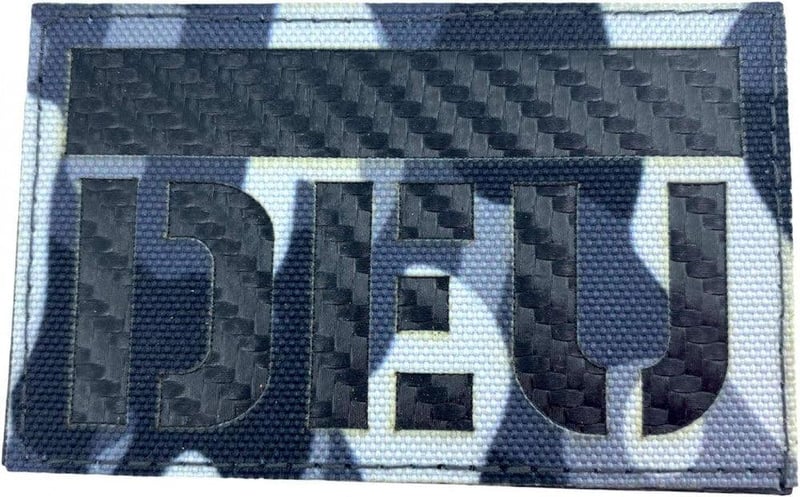 DEU Németország Karbon Taktikai Airsoft Jelvény - Fekete Terepszínű