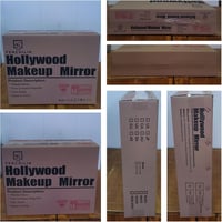 FENCHILIN Hollywood Sminktükör 14 LED Lámpával, Fehér, 50x42 cm 7