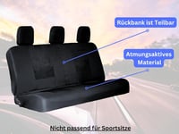 Fraysels univerzális autó üléshuzat szett - 9 részes, fekete, első és hátsó ülésekre 4