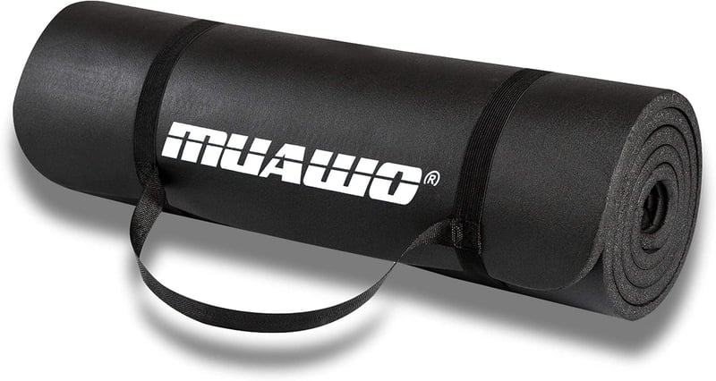 Muawo Prémium Fitness Matrac - Extra Vastag (1,5 cm) és Hosszú (190 cm) Csúszásmentes Edzőszőnyeg Jógához, Tornához, Kültéri-Beltéri Használ