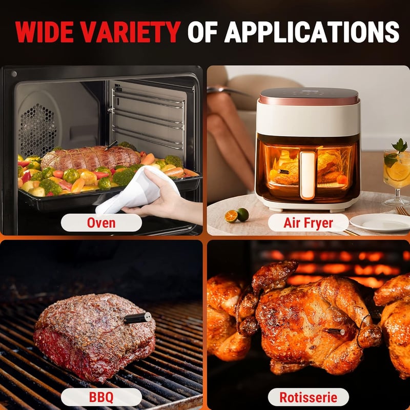 ThermoPro TempSpike Wireless Húshőmérő Bluetooth IP67 Grillhez és Sütőhöz