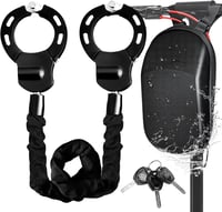 Mucek E-Roller Lakat - 60 cm Réz Magos Bilincs Zár Tárolótáskával, Kerékpár és Roller Lánclakat, Fekete, 1,74 kg, Lopásgátló 1