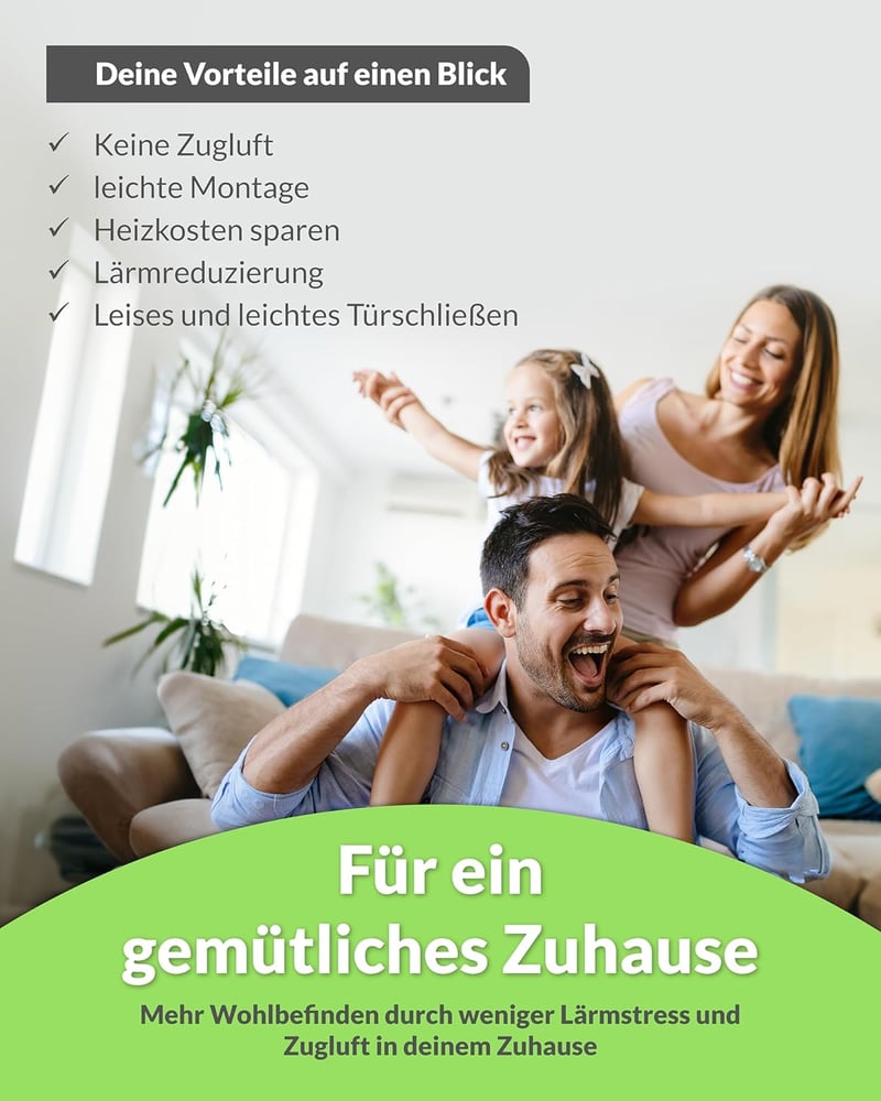LUX Ajtószigetelő szalag huzat ellen - 25m, fehér