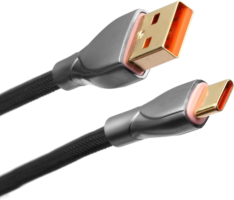 EPOMAKER 1,8m-es Spirál USB-C Gamer Billentyűzet Kábel, Leválasztható Csatlakozóval, Fekete