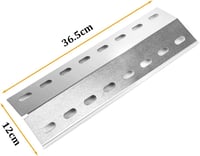 GFTIME 36,5x12 cm Rozsdamentes Acél Univerzális Égőfedél 3 db - Kompatibilis Enders Chicago, Boston, Tepro, Barbecook Brahma Grillekhez 2