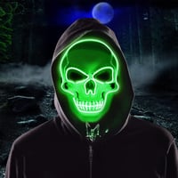 Molbory Kék LED Világító Halloween Maszk 3 Fénymóddal 1
