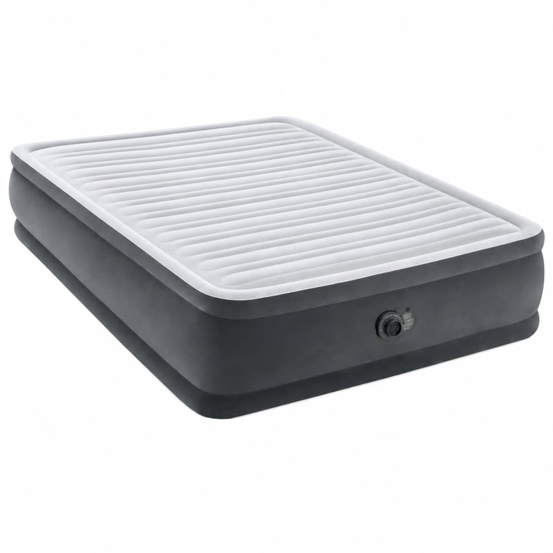 Saltea gonflabilă Intex 64414ND Comfort Plush, înălțată, cu pompă încorporată, 2 persoane, 152 x 203 x — fără cablu de alimentare (stare: vezi a 2-a imagine)