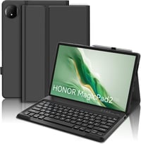 FOGARI Bluetooth Billentyűzet Honor MagicPad 2 WiFi Tablethez - Mágneses Vezeték Nélküli Védőtok 12,3 Hüvelykes Készülékhez, Fekete, AZERTY  1