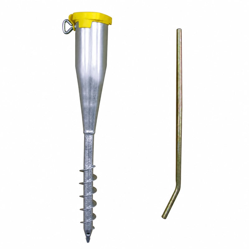 Alberts 610647 Skrutkovacie puzdro na stĺpiky Ø25-65 mm, 560 mm — 3 ks bez redukčných krúžkov (stav: pozri 2. obrázok)