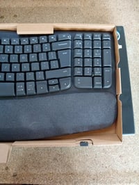 Logitech Wave Keys vezeték nélküli ergonomikus billentyűzet csuklótámasszal, grafitszürke, US QWERTY kiosztás, használt 2