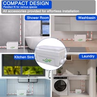 HOCANFLO 400W Szennyvízszivattyú - Réz Tekercselésű Csendes Emelőberendezés Zuhanyzóhoz, WC-hez, Mosogatóhoz és Kádhoz - 6000 L/óra Teljesít 6
