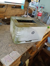 HP Color Laser 150nw laserski printer u boji A4 Wi-Fi LAN USB bijelo-sivi — neispravan, za dijelove: uređaj je zadimio (stanje: vidi 2. sliku) 3