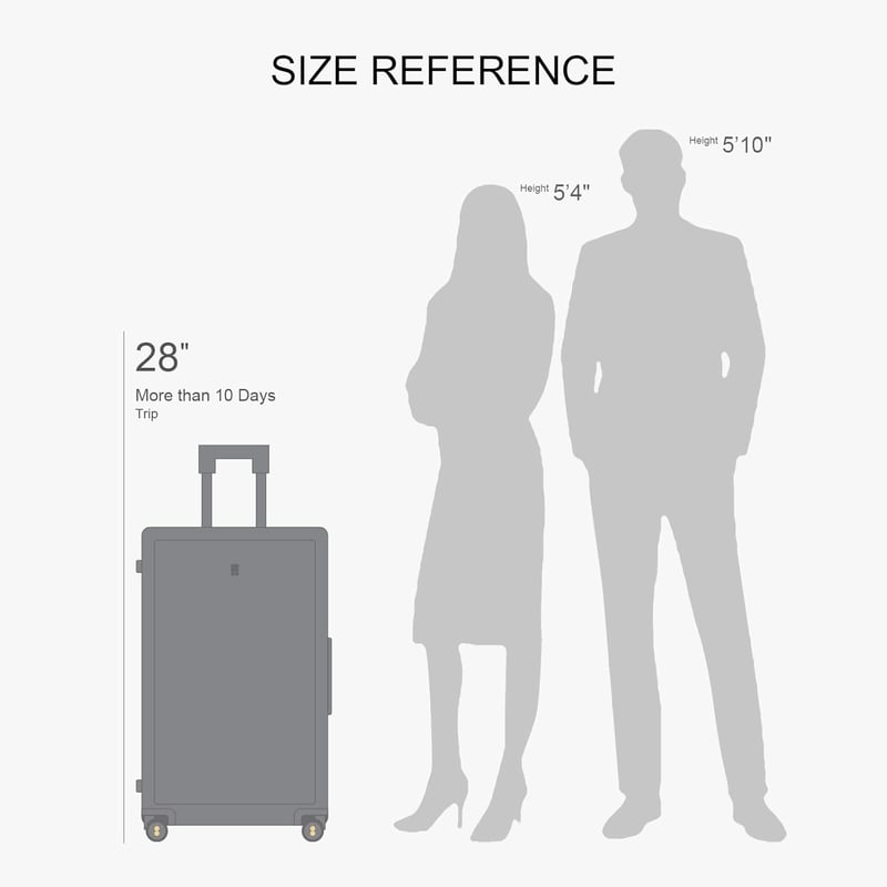 LEVEL8 Könnyű Kabinbőrönd 55cm Polycarbonate Keményfedeles Utazótáska Sötétkék