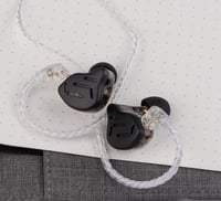 KZ Zax HiFi fülhallgató - 1DD+7BA hibrid, cink ötvözet, leválasztható kábel, fekete 7