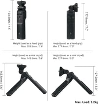 Sony kamera markolat és mini állvány távirányítóval - Kompatibilis a1, a7 IV, ZV-1, RX100 sorozattal 10