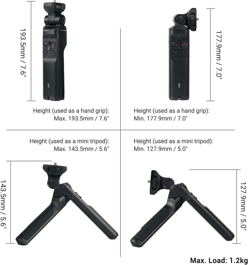 Sony kamera markolat és mini állvány távirányítóval - Kompatibilis a1, a7 IV, ZV-1, RX100 sorozattal
