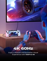 LISEN 13-in-1 Dokkoló Steam Deck/Legion Go/ROG Ally/MSI Claw Konzolokhoz - Kettős Hűtőventilátorral, 4K HDMI, 5 USB Port, Gigabit Ethernet,  4