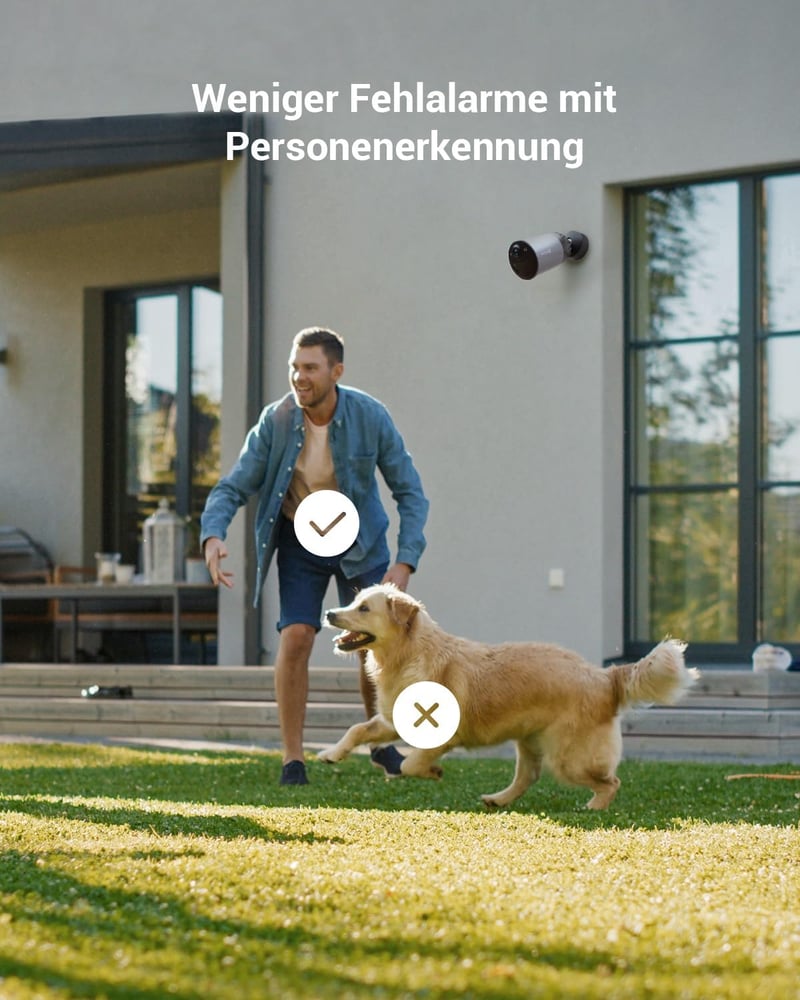 EZVIZ BC1C Akkumulátoros Kültéri Biztonsági Kamera, 1080p Vezeték Nélküli, 7800 mAh, PIR Érzékelő, Sziréna, Reflektor, Színes Éjjellátó, 32G