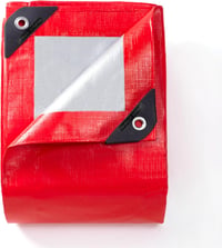 GUARD SHIELD Vízálló Ponyva Szemesekkel 4x5m - Fekete, Szakadásálló, UV-Stabil, Penészálló Védőtakaró 190g/m² Többcélú Használatra 1