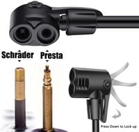 Kerékpár Állópumpa 160 PSI - Presta és Schrader Szelepekhez, Labdákhoz is 2