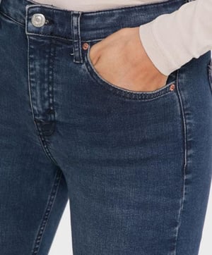 Topshop Jamie ženske traperice tamnoplave boje, veličina W26L30